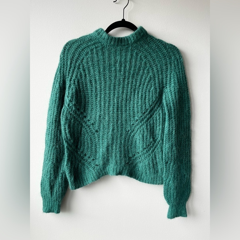 Wilfred Aritzia Saba Pointelle Puff Sleeve Sweater